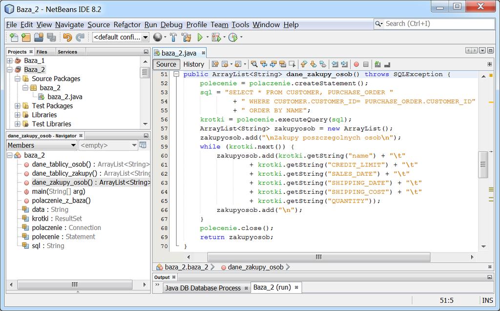 7. Dodaj metodę public ArrayList<String>