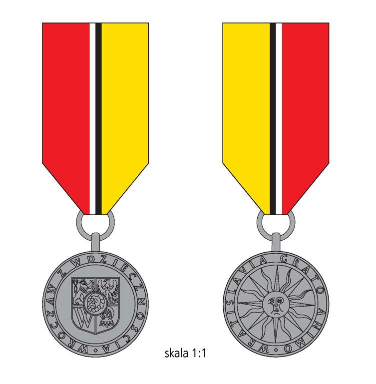 Załącznik nr 3 Wzór Srebrnej Odznaki Honorowej Wrocławia