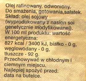 GMO - znakowanie Żywność Składniki żywności Dodatki do żywności Pasza Dodatki do paszy Substancje smakowe Próg znakowania 0,9% Nie musi być znakowany produkt, którego genetycznie