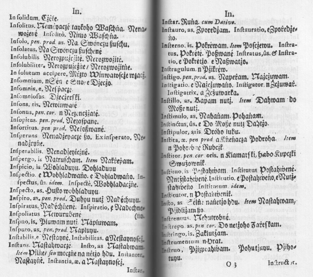 Quo vadis, serbska leksikografija?... 7 Wobraz 2: Swětlikowy słownik z lěta 1729 so wo problem prawopisa, ale gramatiki. To samsne płaći wo d./l. sg.
