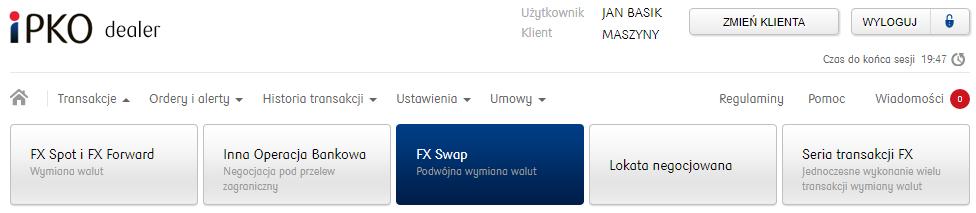 Czas na akceptację oprocentowania lokaty jest ograniczony. Aby potwierdzić zawarcie transakcji należy użyć przycisku POTWIERDŹ. W celu odrzucenia kwotowania należy wybrać przycisk ODRZUĆ.