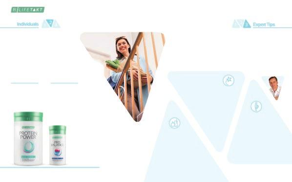 46 LR LIFETAKT ROZWIĄZANIA 47 INDYWIDUALNE PRODUKTY UZUPEŁNIAJĄCE Jeśli kości, mięśnie, stawy i tkanki są optymalnie zaopatrzone we wszystkie niezbędne substancje, nasz układ ruchu pracuje jak w