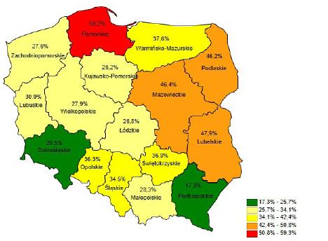 Informacja z CBD o liczbie dzieci z brakiem wykonanego badania metodą OAE potwierdziła się zaledwie u 25% ankietowanych rodziców (n=95).