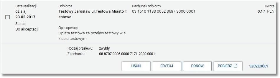 Dla zwiniętego wiersza prezentowana jest jedynie ta treść, która mieści się w jednej linii widoku, zaś reszta tekstu prezentowana jest po rozwinięciu wiersza.