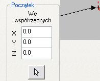 ROZDZIAŁ IV / PRZYKŁADY 6 Wybierz Wood-Inch i kliknij OK. Określanie przygotówki 1 Wybierz zakładkę Ustawienia przygotówki. 2 Wybierz dolny lewy narożnik jako początek przygotówki.