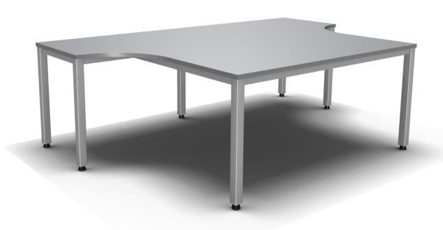 B2 biurko kątowe 60x20 z osłoną Biurko kątowe o wymiarach: całkowita szerokość biurka 60 cm całkowita głębokość biurka 20 cm wysokość biurka 74 cm szerokość osłony biurka 43 cm wysokość osłony biurka