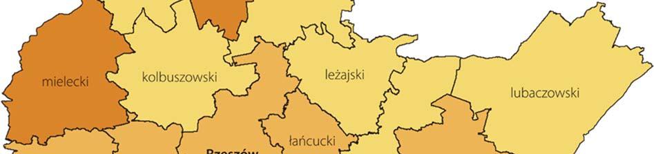 Osoby fizyczne prowadzące działalność gospodarczą Największą liczbę osób