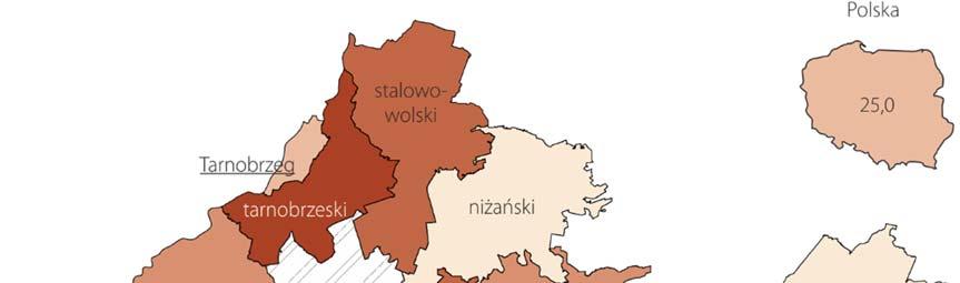 Przychody netto ze sprzedaży produktów, towarów i materiałów na eksport Udział przychodów ze sprzedaży na