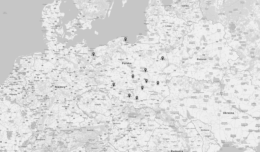 Gdynia Szczecin Białystok Warszawa Łódź Radom Wrocław Kielce Katowice Kraków Katowice Cała Polska współpraca z