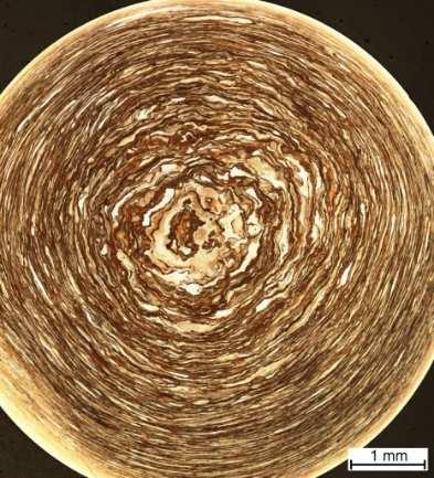 Mechanical and structural aspects of rapid solidification of selected aluminum alloys 47 c) d) Rys. 8.