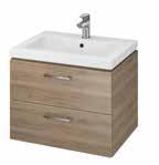 podumywalkowa/ washbasin cabinet orzech/walnut dostępna w rozmiarach/ available in sizes: 50/60/80 cm LARA słupek/pillar biały/white