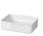 washbasin with rectangular overflow szerokość/width: 40 cm CREA umywalka nablatowa kwadratowa/countertop washbasin square dostępna w rozmiarze/ available in size: 35 cm CREA umywalka nablatowa