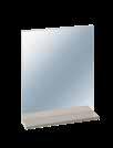 szerokość/width: 60 cm EASY lustro z półką/ mirror with shelf szerokość/width: 50 cm WYBRANE CECHY PRODUKTÓW Z SERII: SELECTED PRODUCT