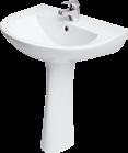 CERAMIKA PRESIDENT PRESIDENT CERAMICS oferta offer PRESIDENT umywalka/washbasin dostępna w rozmiarach/ available in sizes: 45/50/55/60 cm PRESIDENT półpostument/ semi-pedestal PRESIDENT postument/
