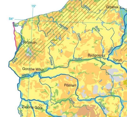 Teren objęty planem położony jest w Pradolinie Toruńsko-Eberswaldzkiej w której na wysokości ok.