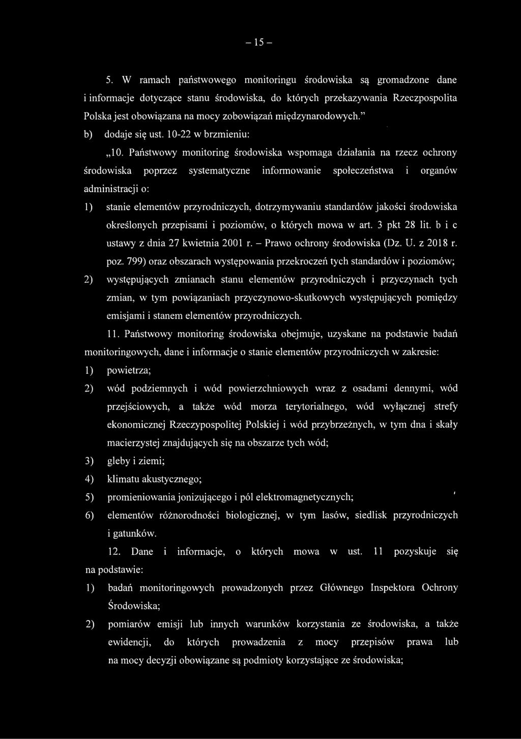 międzynarodowych. b) dodaje się ust. 10-22 w brzmieniu: 10.
