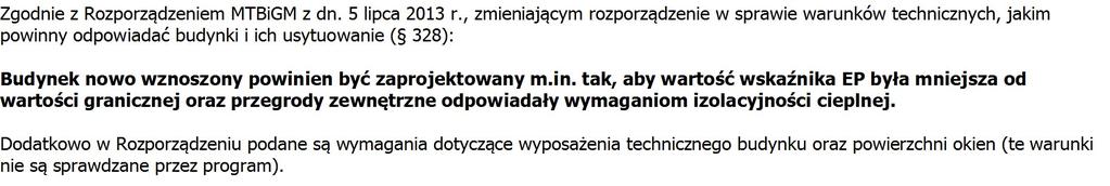 SPRAWDZENIE SPEŁNIENIA WYMAGAŃ WARUNKÓW