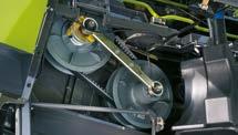 Automatyczne sterowanie przez CEMOS AUTO SEPARATION. Liczba obrotów rotorów modeli LEXION 770 740 regulowana jest bezstopniowo przez CEBIS: od 350 do 1050 obr.