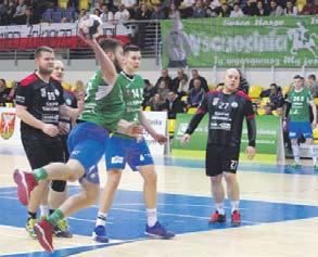 Oby na nim pozostał do końca rozgrywek iii liga grupa mazowiecka 10. kolejka Handball Olimpia 40:33 Piotrkowianin II Sł. Stok przełożony Pogoń Orlęta przełożony 1. Handball 9 27 336:217 2.
