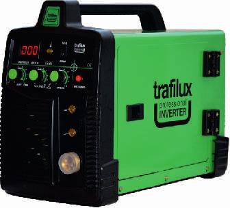 TRAFILUX TRAFIMIG EASY 200 TRAFILUX TRAFIMIG 200 I to lekki, przenośny inwerterowy półautomat spawalniczy znajdujący swoje zastosowanie w spawaniu stali niskowęglowej, niskostopowej MAG,