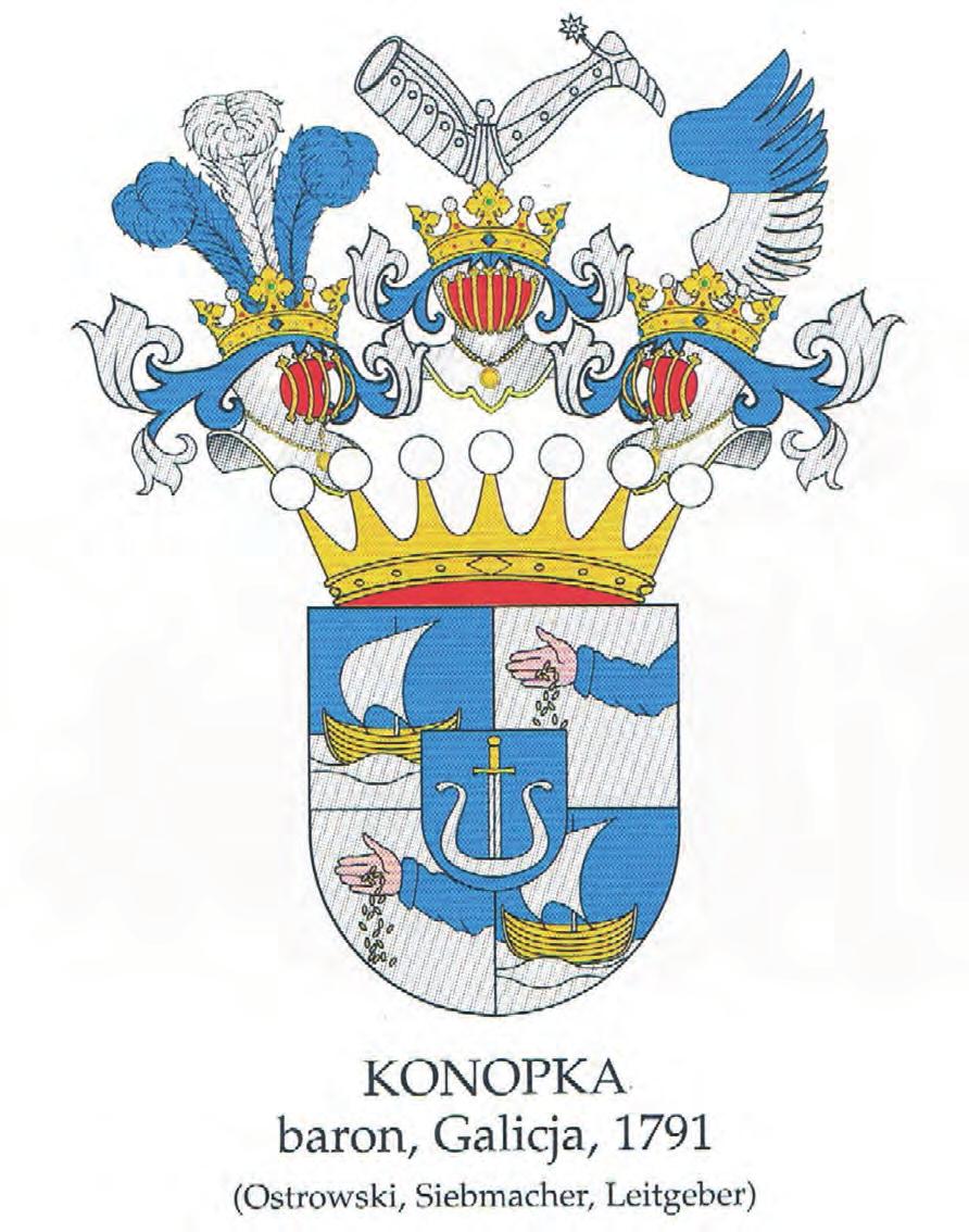 32 Konopka herbu Nowina z Konopek Jałbrzykowego Stoku rys. Tadeusz Gajl Początki obecności rodu Konopków w parafii Puchały datują się na 14 września 1462 r.
