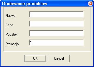 Uruchomienie aplikacji z oknem dialogowym do wprowadzania danych