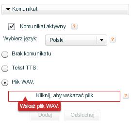 Rysunek 18. Komunikat głosowy: Tekst TTS 4.