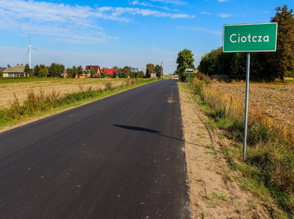 Wykonane roboty obejmowały długości ok. 1 km drogi.