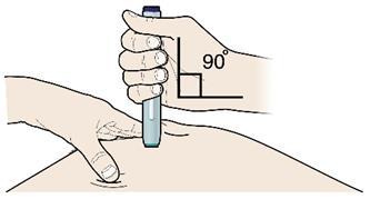 Metoda z utworzeniem fałdu skóry Mocno chwycić fałd skóry pomiędzy kciuk a pozostałe palce, tworząc  Uwaga: Podczas