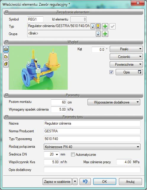 ArCADia-INSTALACJE WODOCIĄGOWE Pozwala na stworzenie profesjonalnej dokumentacji technicznej wewnętrznych instalacji wodociągowych w budynku.