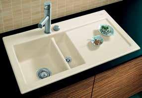 SUBWAY 50 Zlewozmywak wpuszczany w blat 91,5 x 51 cm 4 oznaczone otwory 3 oznaczone otwory 6713 6773 Wersja, kolor Wymagany wymiar otworu w blacie: 88 x 48 cm Minimalna szerokość szafki: 50 cm Komora