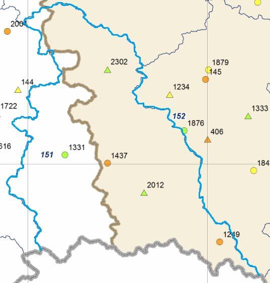 STAN ŚRODOWISKA W POWIECIE JASIELSKIM W 2016 R. 15 wówczas podziale na 161 JCWPd, jak również w układzie 172 JCWPd. Wyniki monitoringu diagnostycznego zrealizowanego w 2012 r.