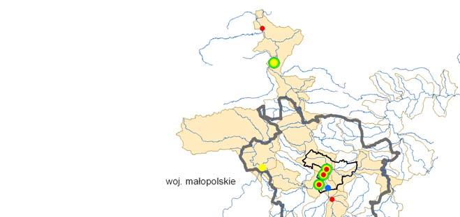 jednolitych częściach wód rzecznych w powiecie jasielskim w 2016 r. [11].