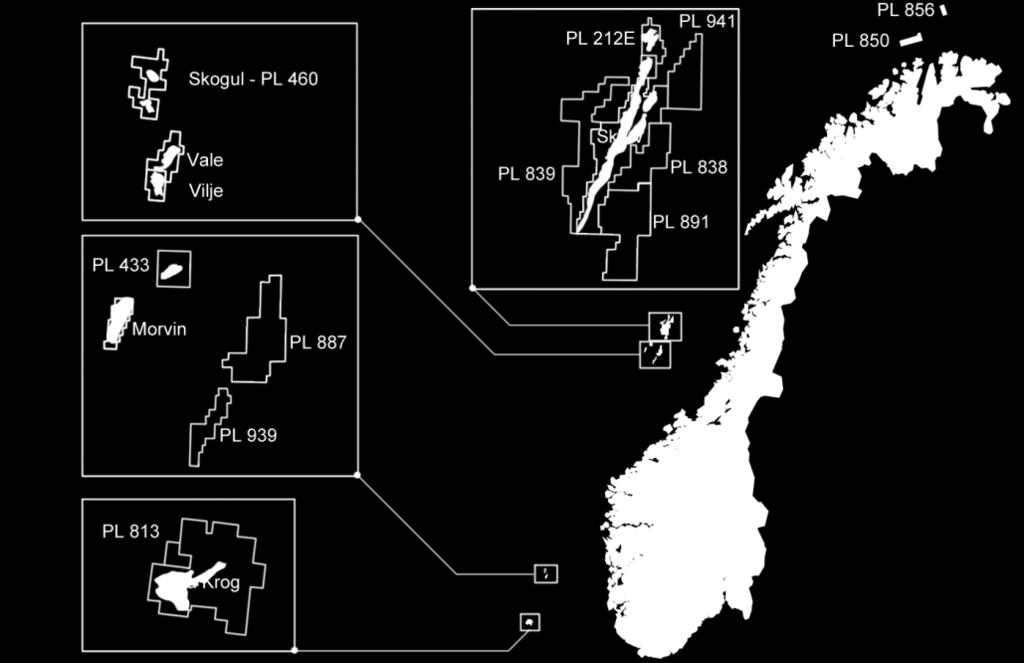 GRUPA KAPITAŁOWA PGNiG PGNiG UN posiada zdywersyfikowany portfel koncesji wydobywczych i poszukiwawczych na Morzach Północnym, Norweskim i Barentsa.