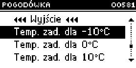 EL 480 z PID wartości zawór dalej się nie domknie. 8. Typ zaworu Przy pomocy tej opcji użytkownik wybiera rodzaj zaworu: C.O. lub podłogowy. 9.