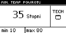 EL480 z PID Gdzie w naszym sterowniku: XA = -20ºC, XC = 0ºC, XB = -10ºC, XD = 10ºC, YA, YB, YC, YD temperatury zadane zaworu dla odpowiednich temperatur zewnętrznych: XA, XB, XC, XD Po załączeniu