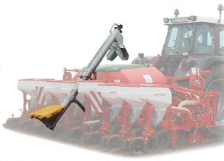Model o 8 rzędach z odstępem międzyrzędowym 75 cm oferuje ramę ze składanymi hydraulicznie skrzydłami dla ograniczenia