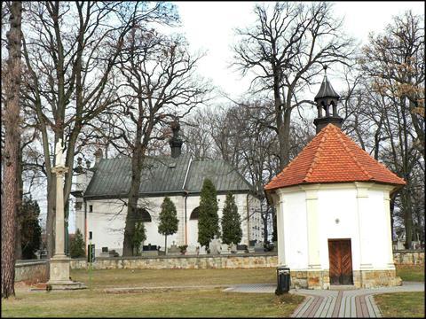 W ołtarzach bocznych kościoła spotykamy cztery obrazy ze scenami z życia św. Stanisława,