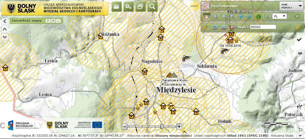 Informacje z emapy mogą być pomocne w pracach planistycznych,