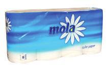 PAPIERY TOALETOWE, PODAJNIKI, MYDŁA Papier toaletowy Mola --2 warstwy
