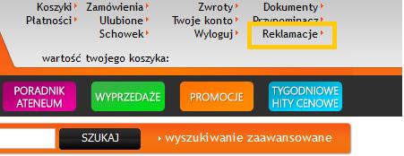 Instrukcja obsługi: Moduł Reklamacje Moduł Reklamacje znajdujący się na platformie B2B Ateneum został utworzony w celu usprawnienia procesu wymiany informacji oraz obsługi reklamacji zrealizowanych