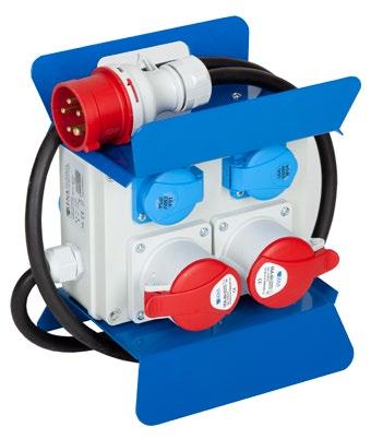 ROZDzielnica wolnostojąca 400V / 400V self-contained switchgear PRZEDŁUŻACZE / EXTENSION CORDS 220-240V IP44 50-60Hz 1 - Obudowa z poliamidu o bardzo dużej wytrzymałości na uderzenia - Na obudowie