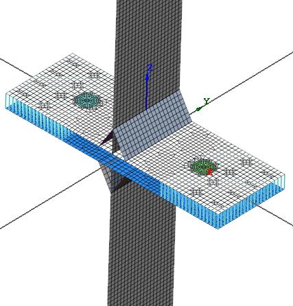 To advanced modelling of end plate joints 81 component method. Module of elasticity and yield strength were again given by material tensile test. Table 2. Material characteristics. Tabela 1.