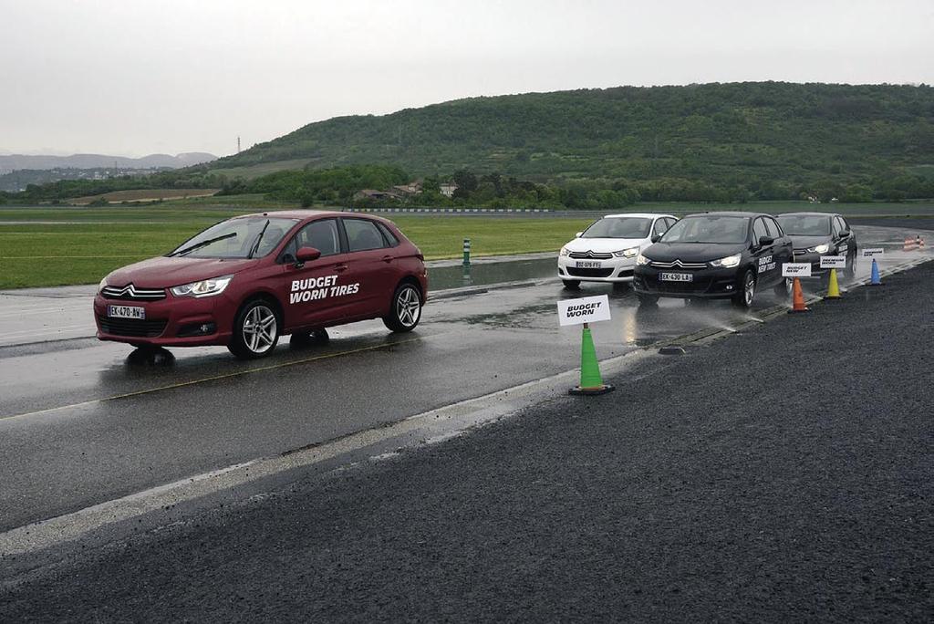 of Tyre Use, 2014). Potwierdza to stanowisko Michelin, że nie ma powodu, by ze względów bezpieczeństwa podnosić limit głębokość bieżnika.