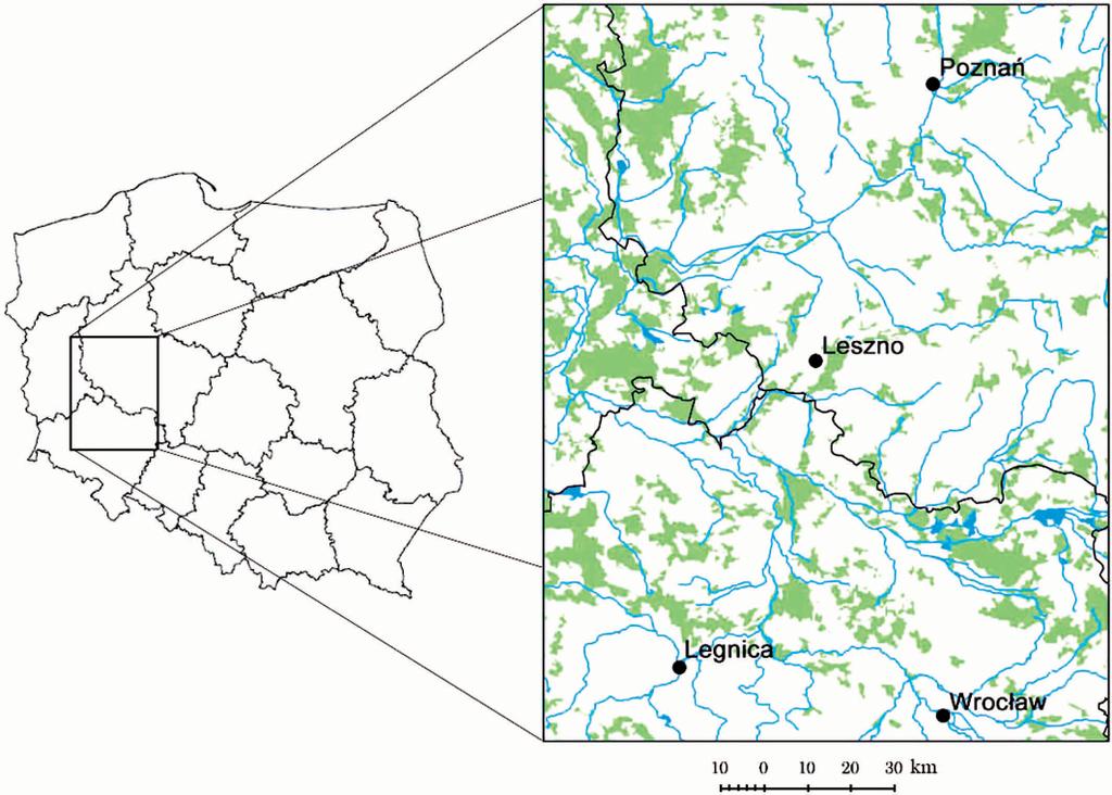 Porównanie klasyfikacji wieloczasowych zdjęć satelitarnych MODIS 5 urozmaicony i niejednorodny o skomplikowanej budowie geologicznej i morfologicznej (Geografia fizyczna Polski, 2005).
