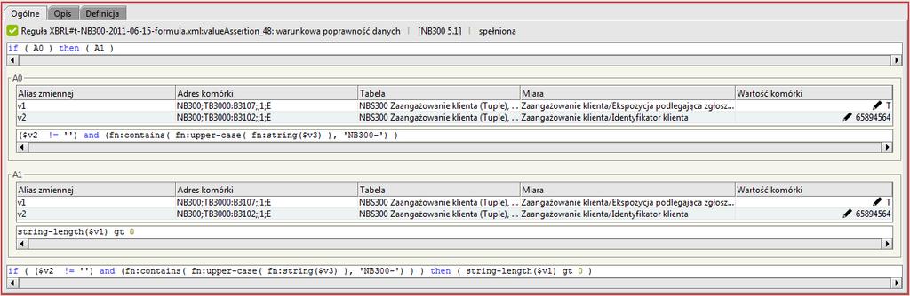 B3102 dla tabeli Zaangażowanie klienta formularzy: MB300, NB300 i NBS300. 3.39 Reguła: valueassertion_46 Rysunek 46.