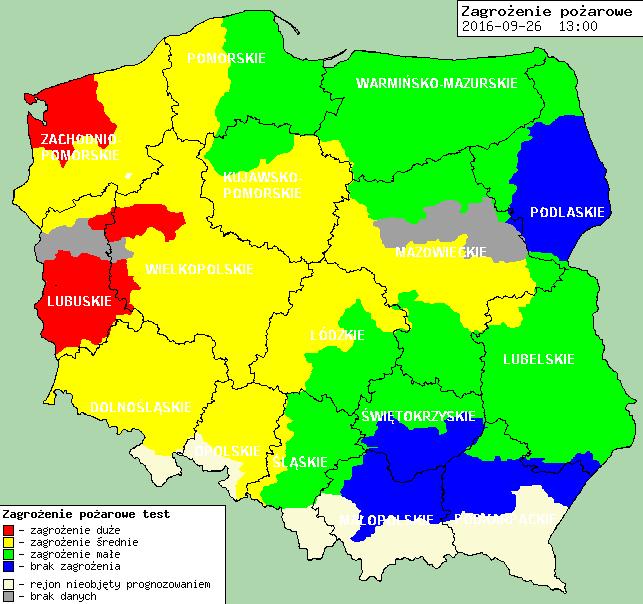 Zagrożenie pożarowe w