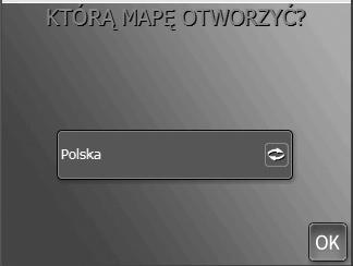 1. Uruchamianie aplikacji MapaMap Po uruchomieniu urządzenia wyświetli się menu główne urządzenia. Wciśnij przycisk Navigation lub Nawigacja aby uruchomić aplikację MapaMap.