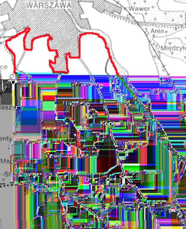 powyżej: mapa szlaku oddziałów ppłk.