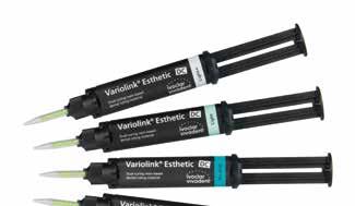 Formy dostawy Variolink Esthetic LC System Kit (tylko światłoutwardzalny) 3 strzykawki Variolink Esthetic LC, 2 g (light, neutral, warm) 3 strzykawki Variolink Esthetic try-in paste, 1.